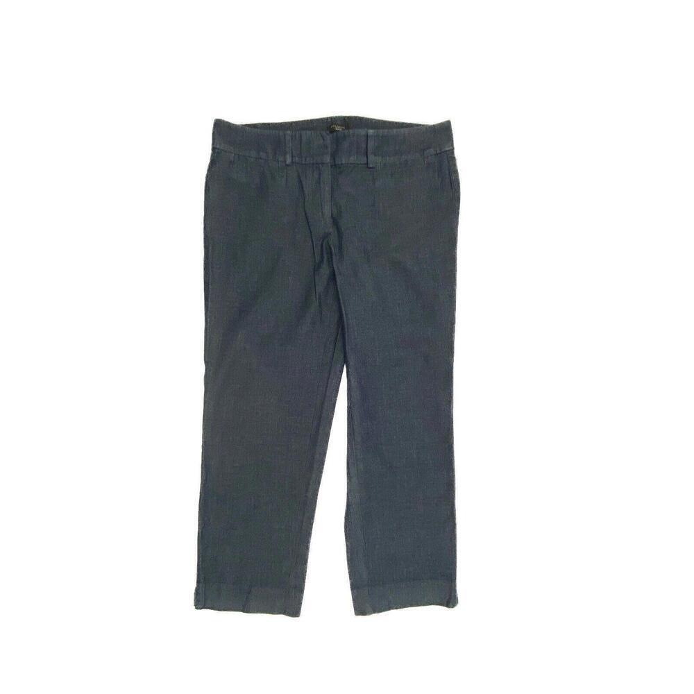 Ann Taylor Factory Cropped Women's‎ size 4P Dark Wash Blue Denim Jeans